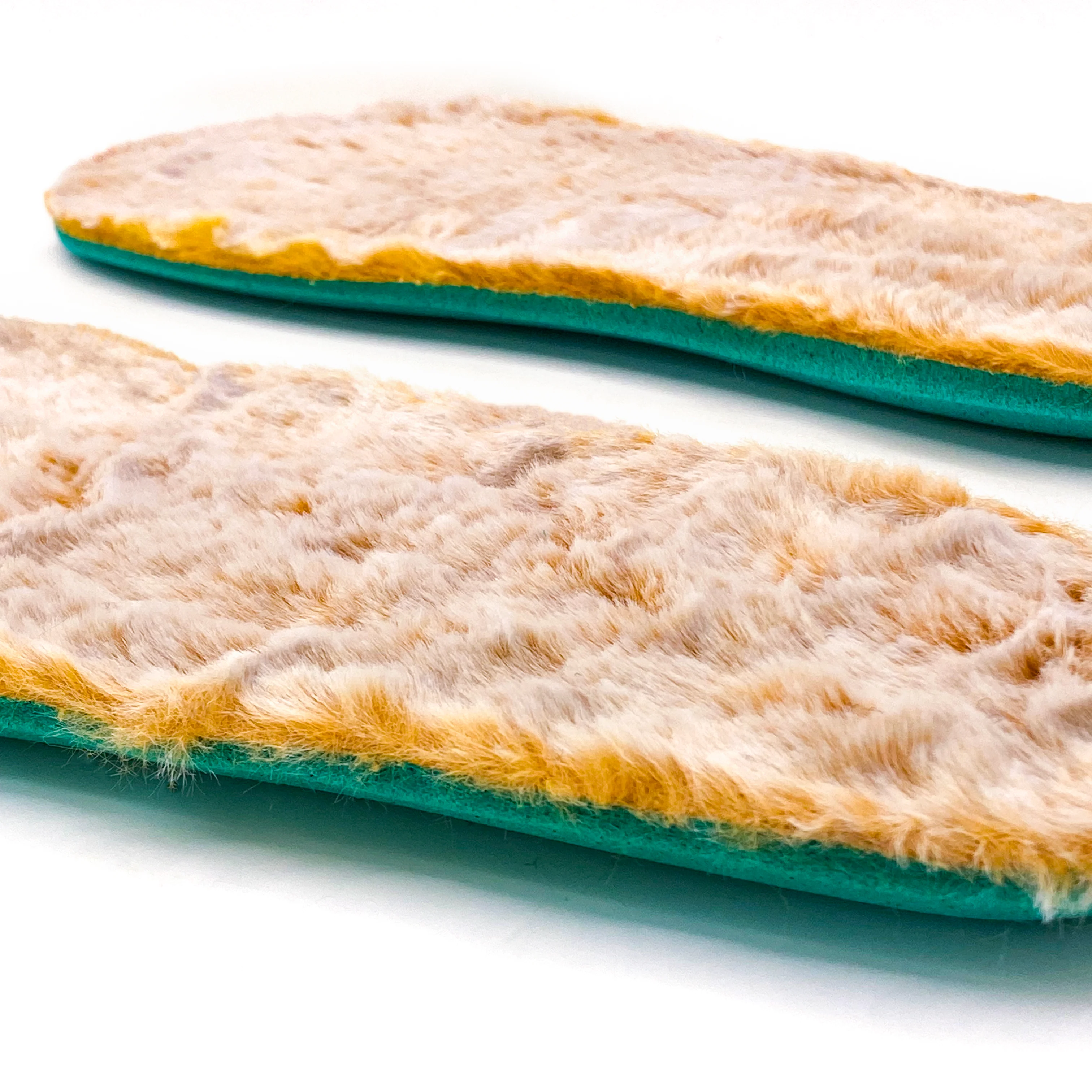 Natural Foam Insoles - Faux Fur - Cream - Image 2