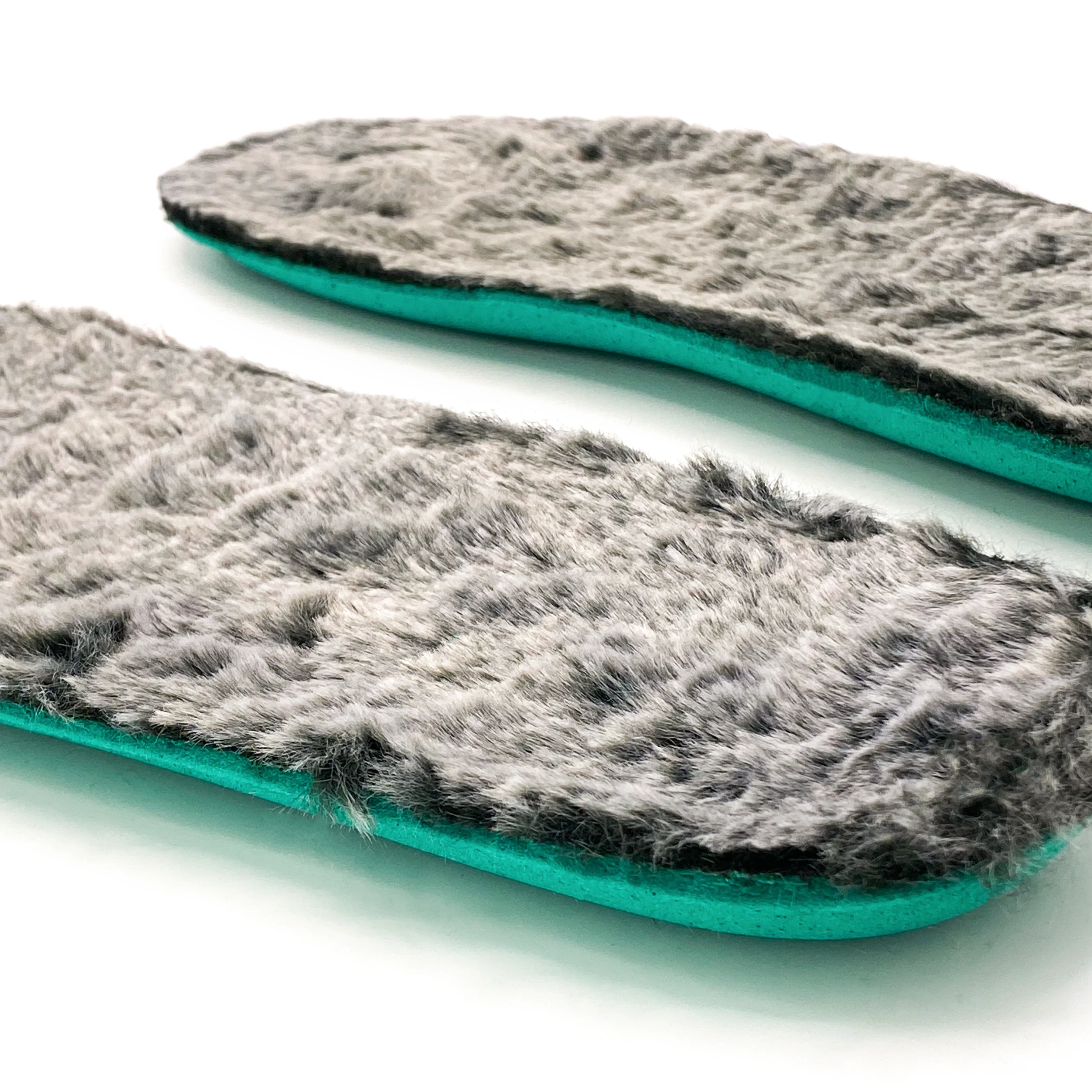 Natural Foam Insoles - Faux Fur - Grey - Image 2