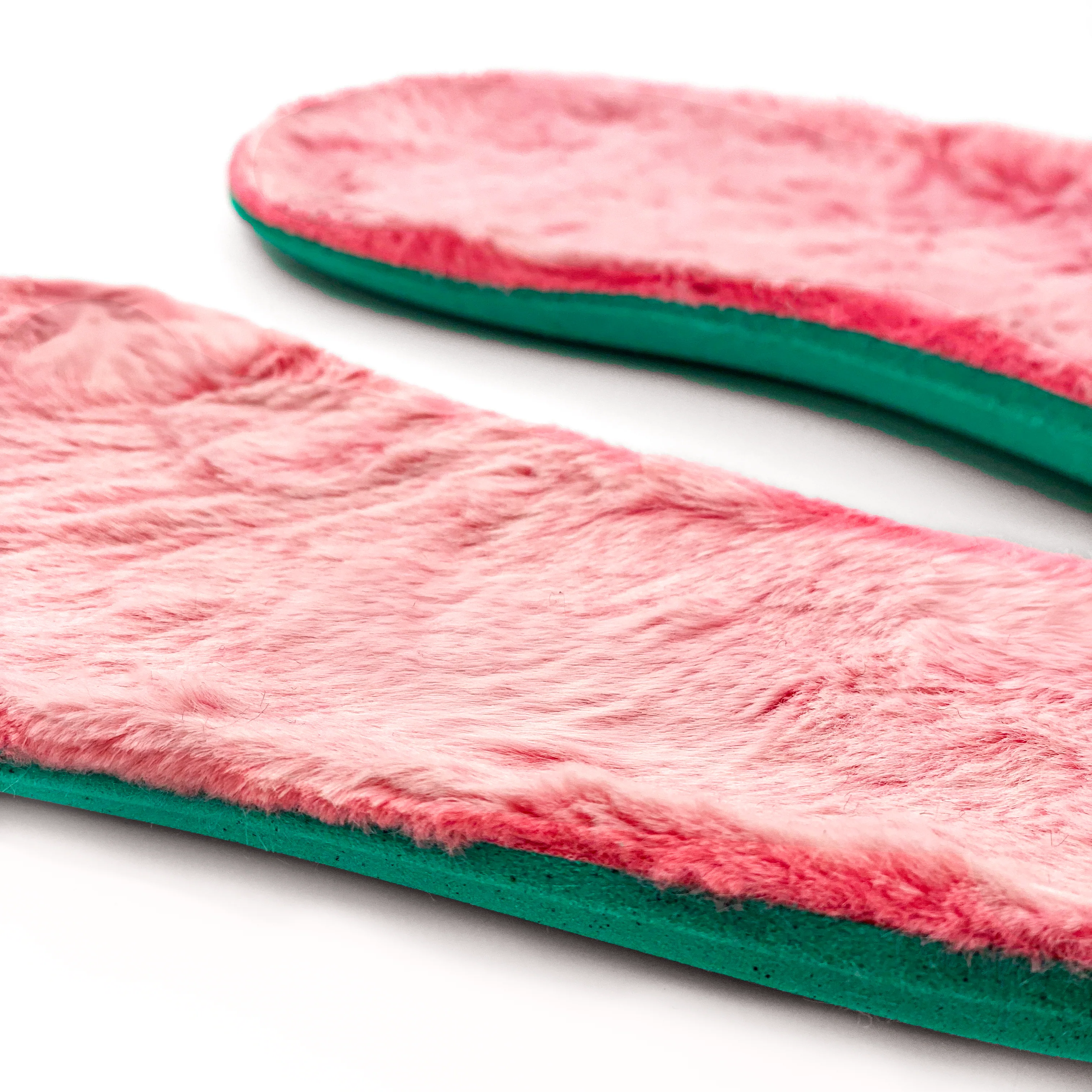 Natural Foam Insoles - Faux Fur - Pink - Image 3