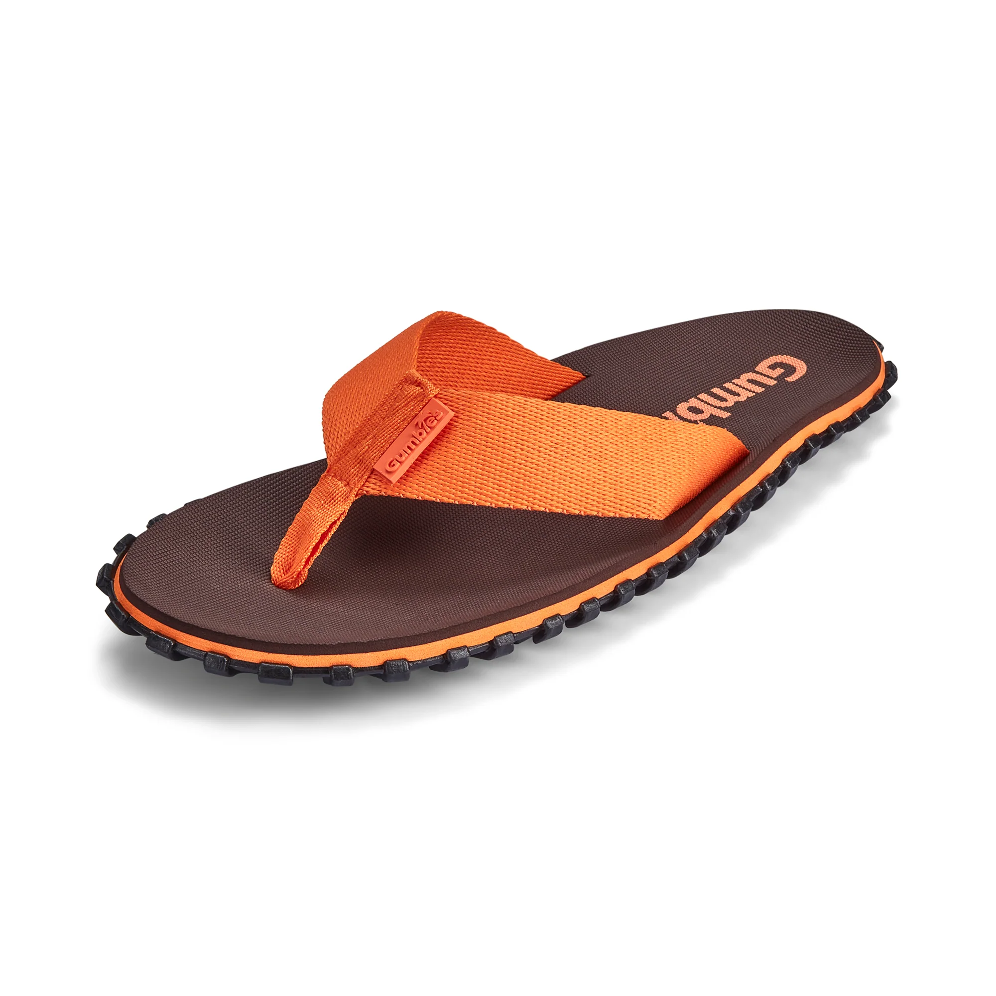 Duckbill Flip-Flops - Men's - Brown & Orange - Image 3