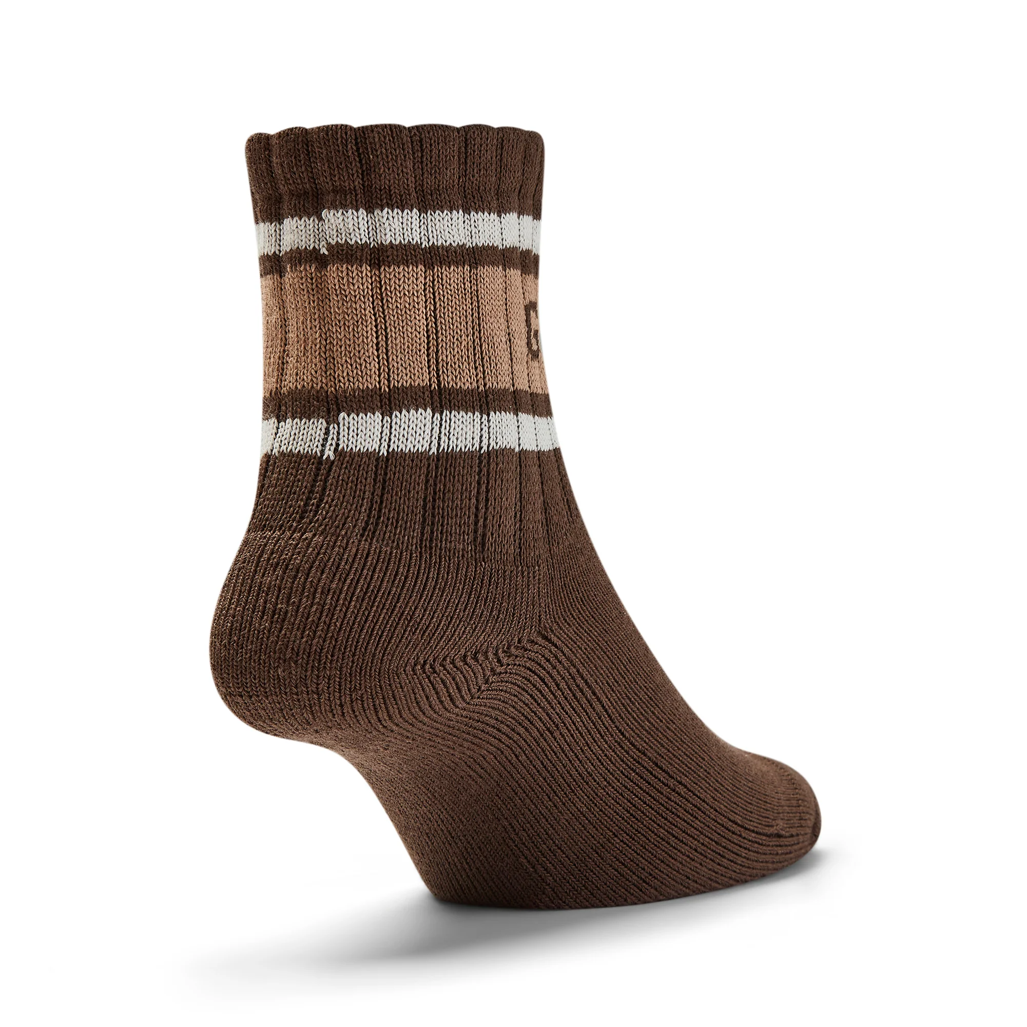 GUM Crew Sock - Men's - Chocolate & Cream - Image 7