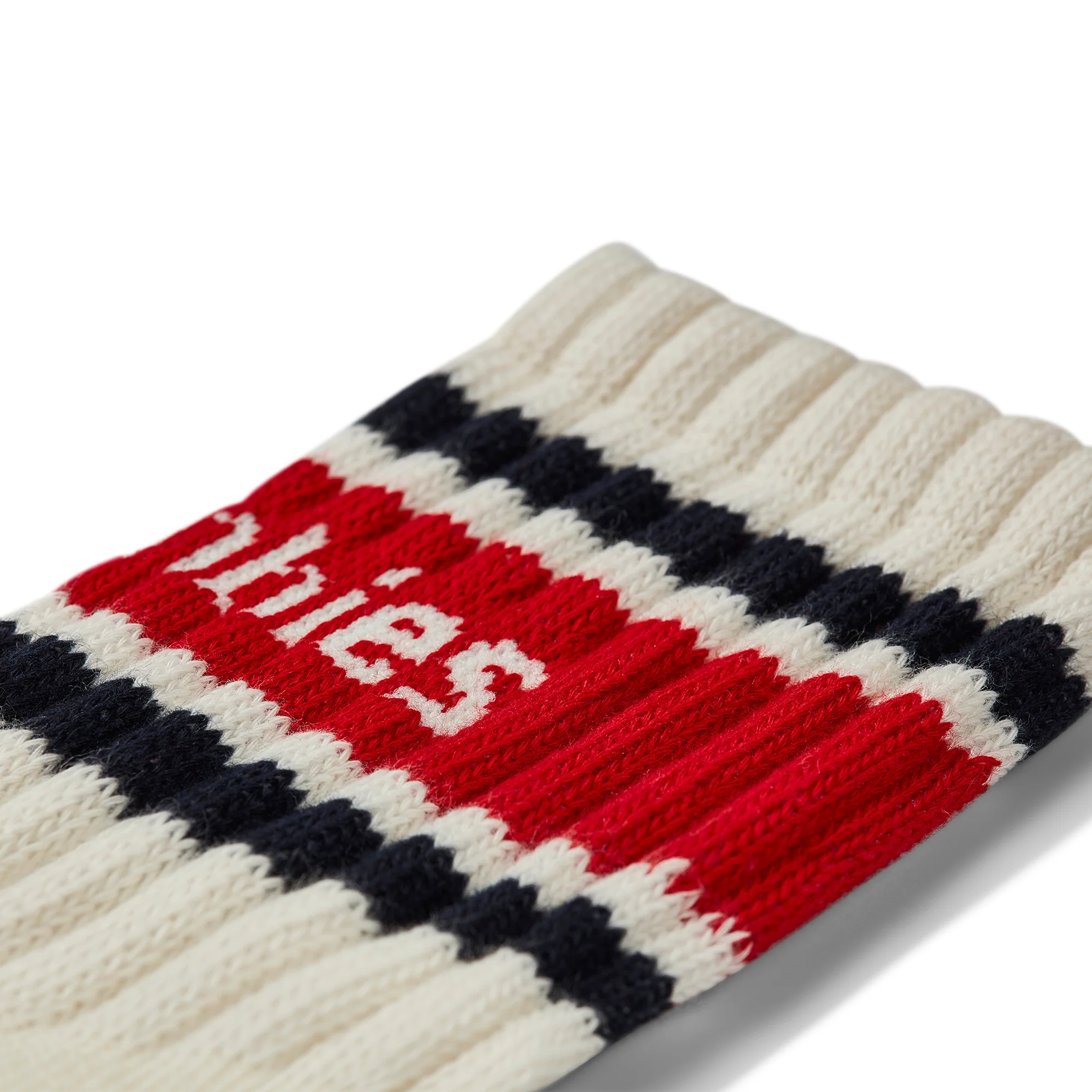 GUM Crew Sock - Men's - Cream & Red - Image 3