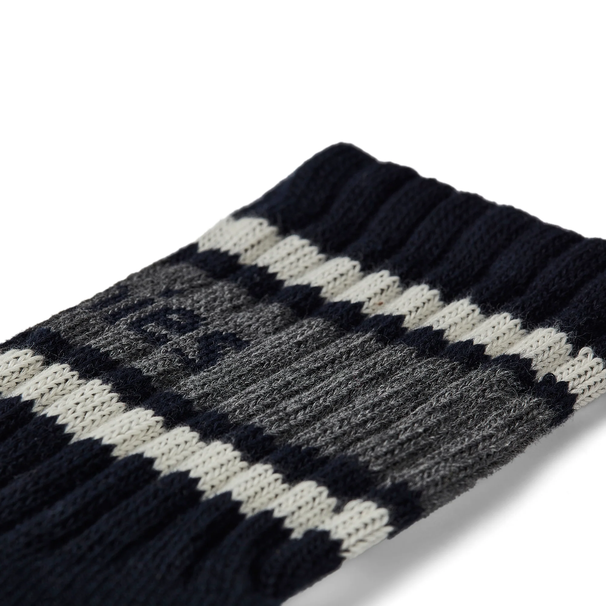 GUM Crew Sock - Men's - Navy & Grey - Image 3