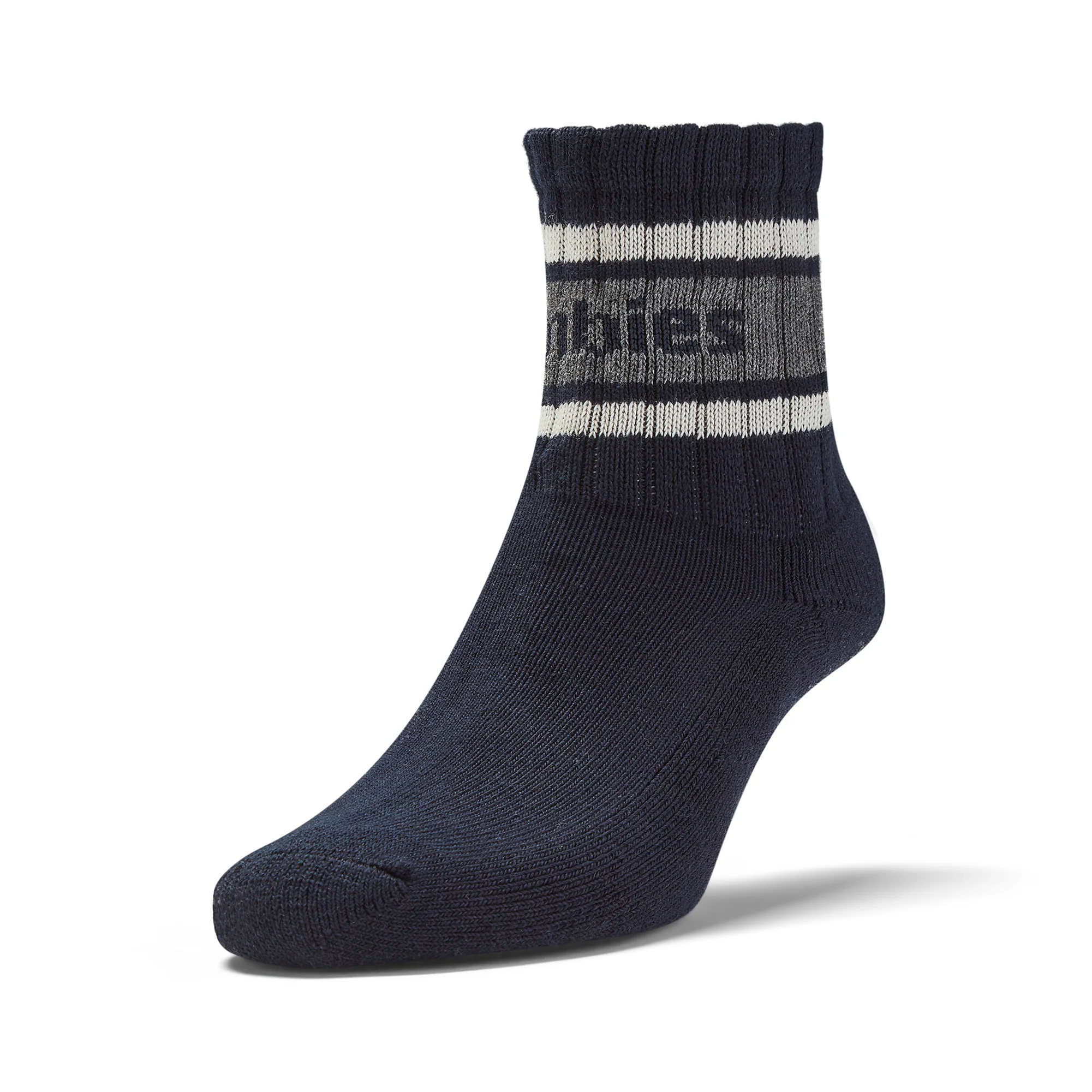 GUM Crew Sock - Men's - Navy & Grey - Image 5