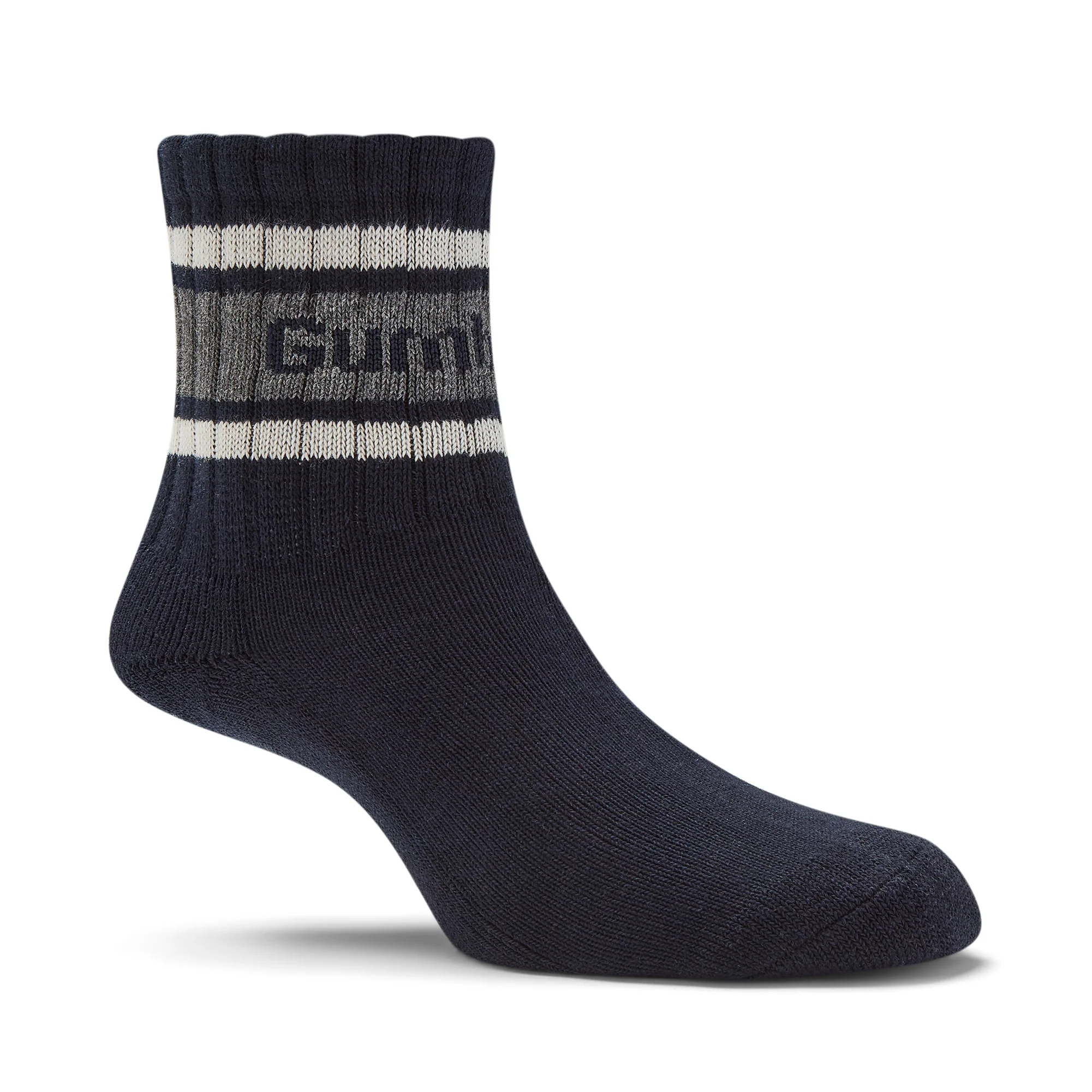 GUM Crew Sock - Men's - Navy & Grey - Image 6
