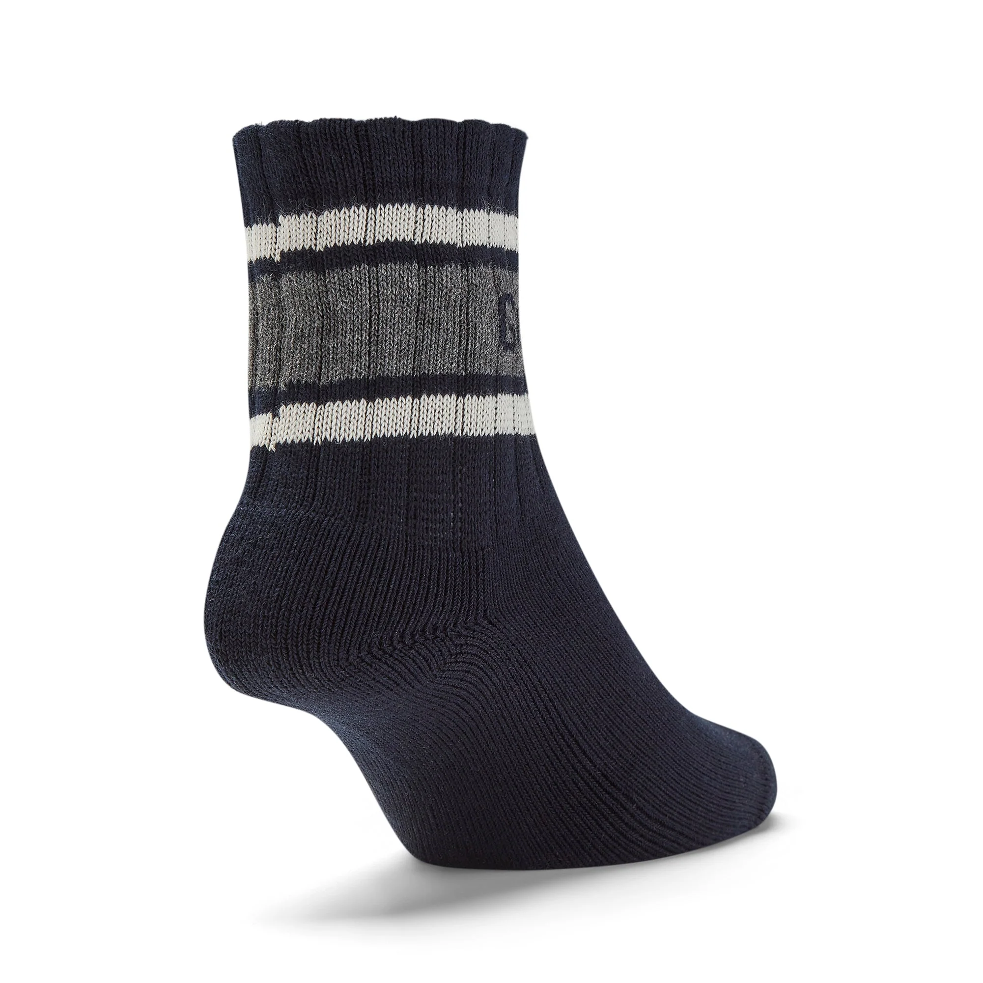 GUM Crew Sock - Women's - Navy & Grey - Image 7