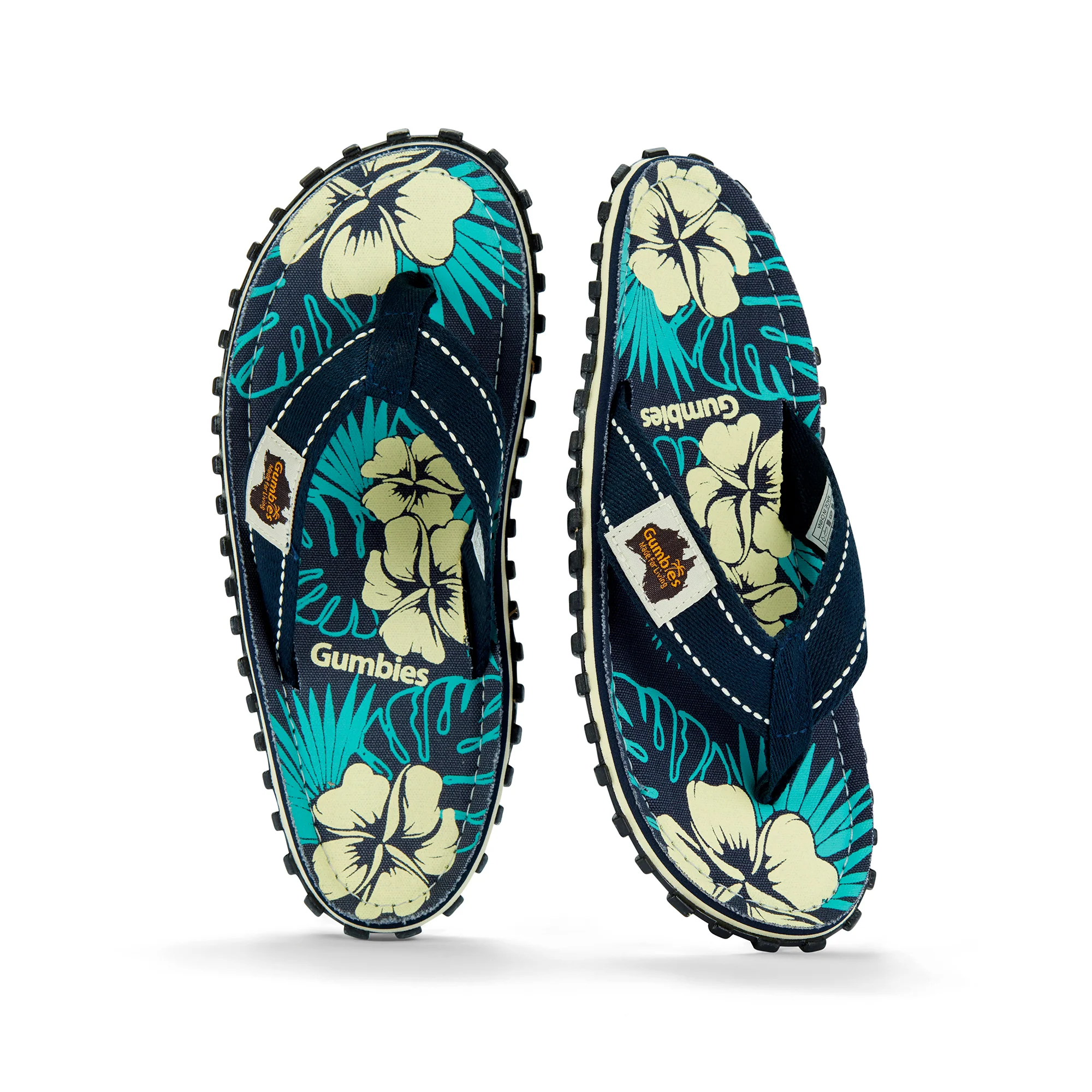 Islander Flip-Flops - Men's - Blue Hibiscus - Image 3