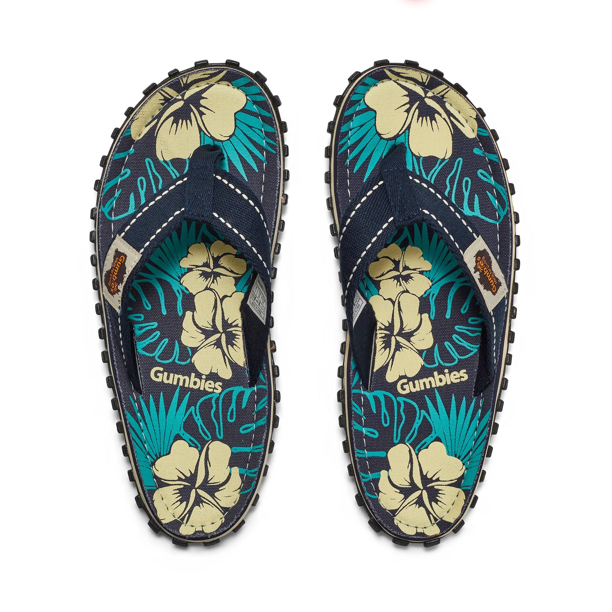 Islander Flip-Flops - Men's - Blue Hibiscus - Image 6
