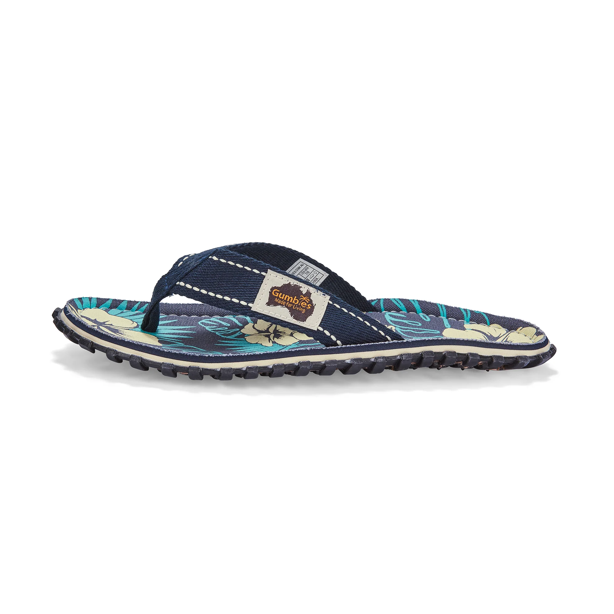Islander Flip-Flops - Women's - Blue Hibiscus - Image 6