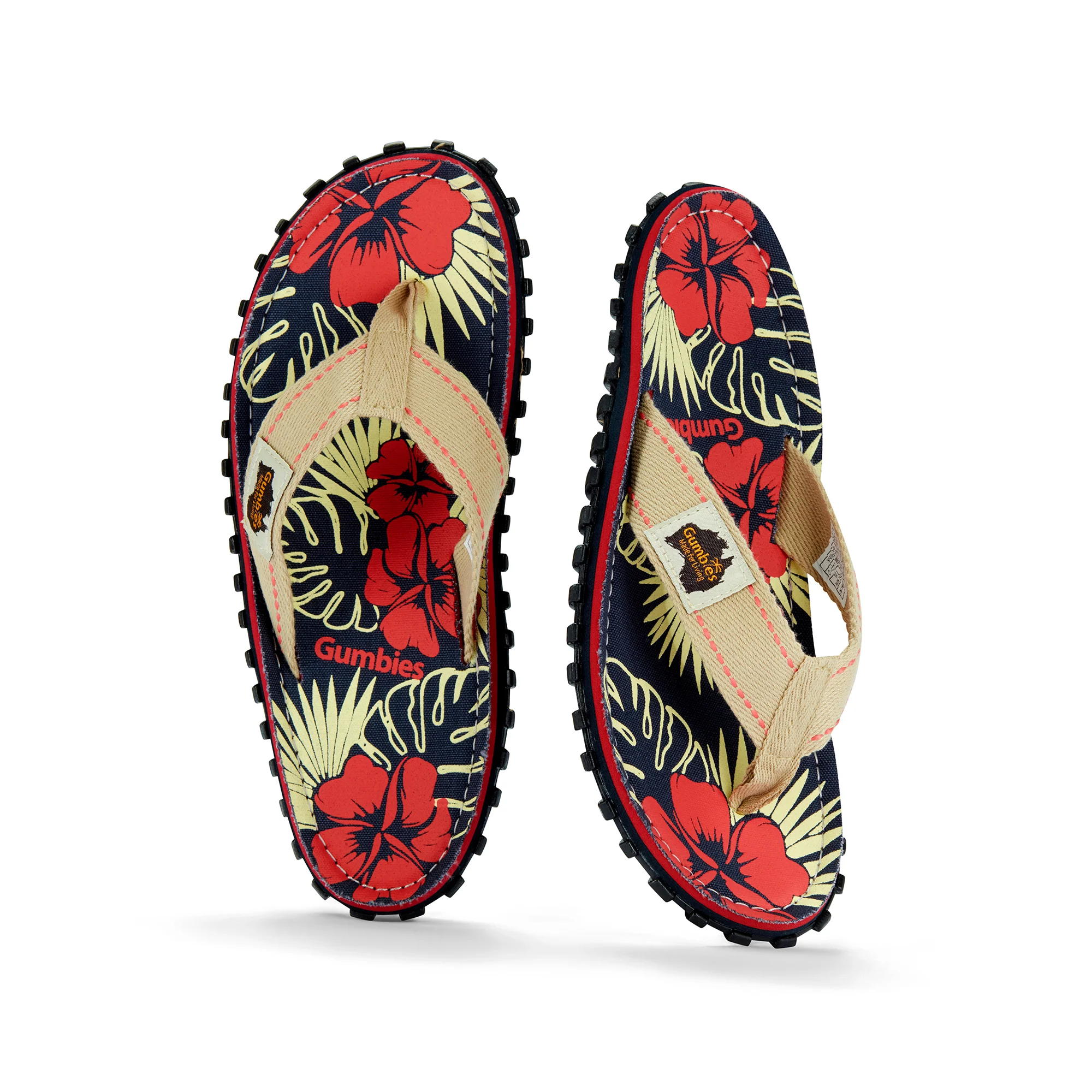 Islander Flip-Flops - Women's - Denim Hibiscus - Image 3
