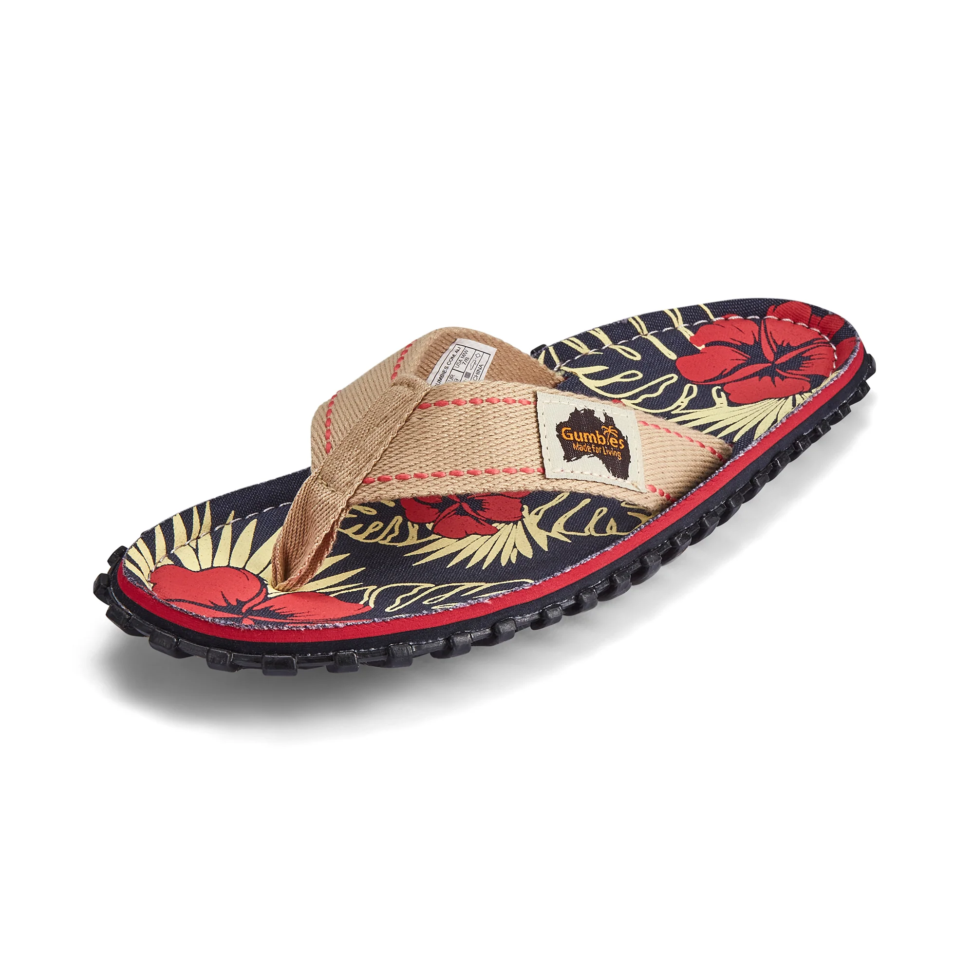 Islander Flip-Flops - Women's - Denim Hibiscus - Image 5