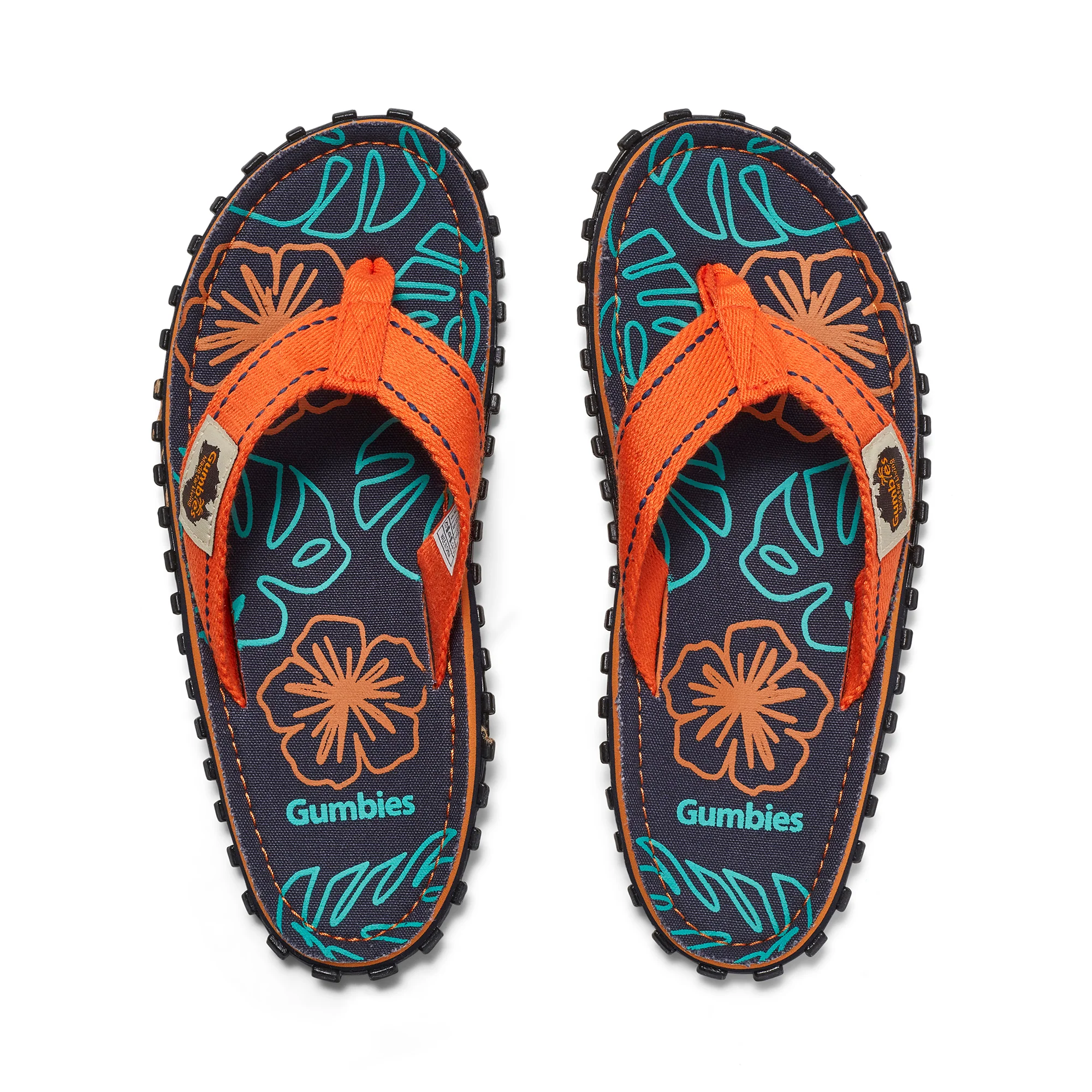 Islander Flip-Flops - Women's - Orange Hibiscus - Image 4