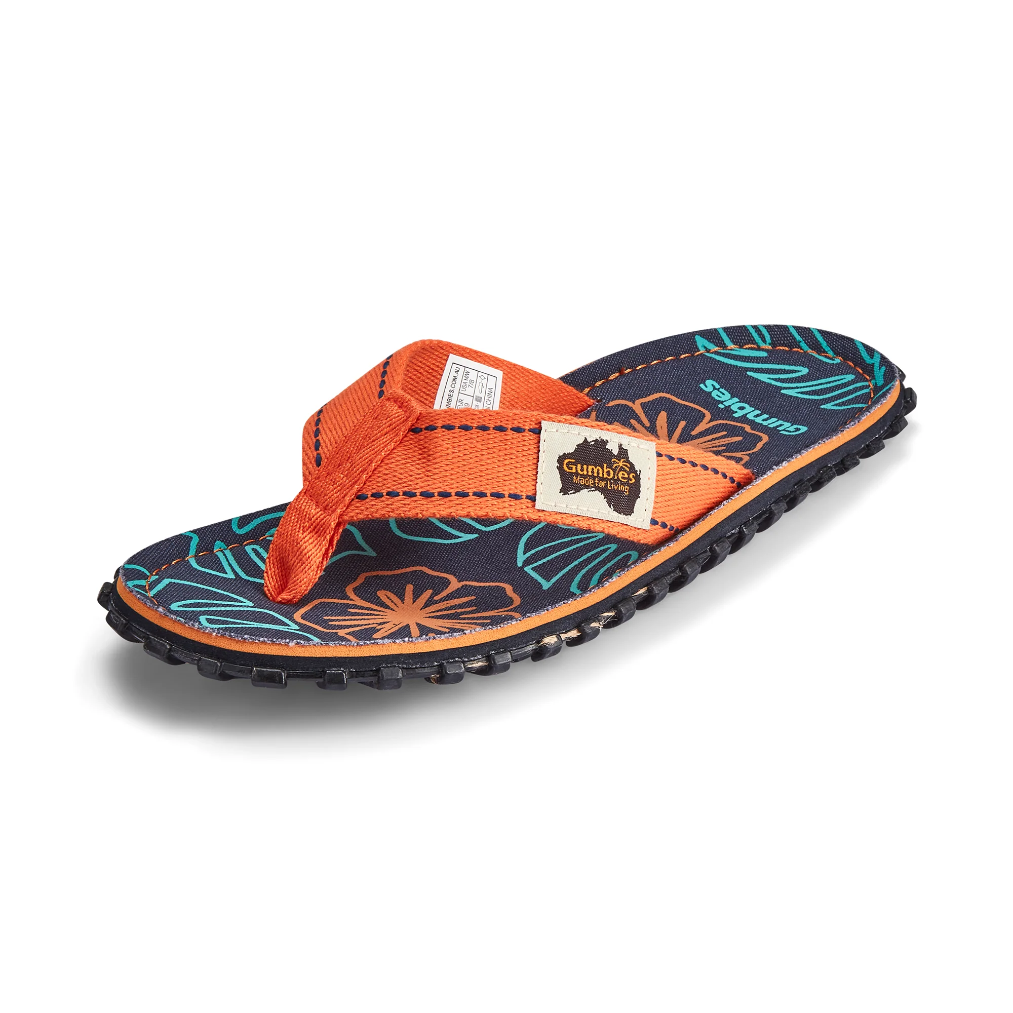 Islander Flip-Flops - Women's - Orange Hibiscus - Image 5