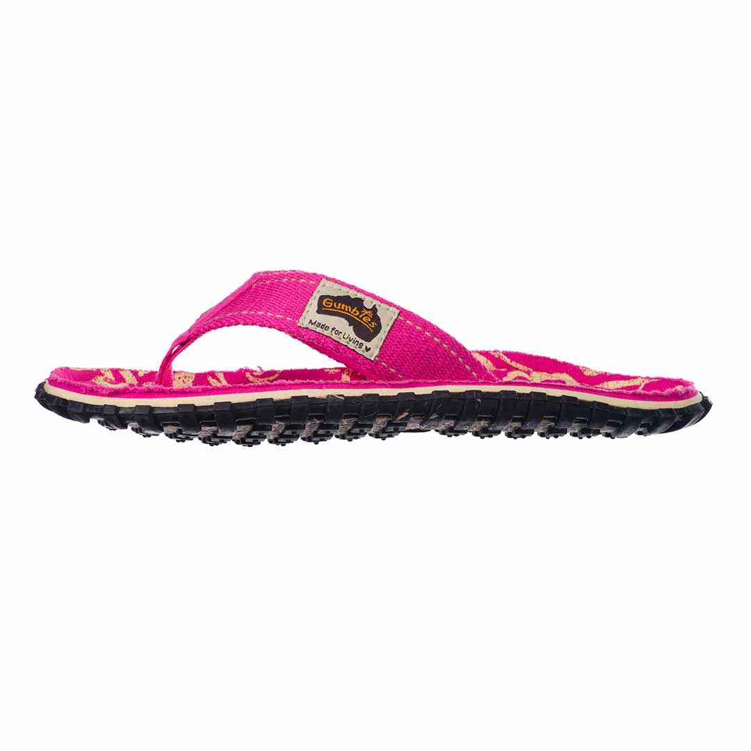 Islander Flip-Flops - Children's - Pink Hibiscus - Image 3