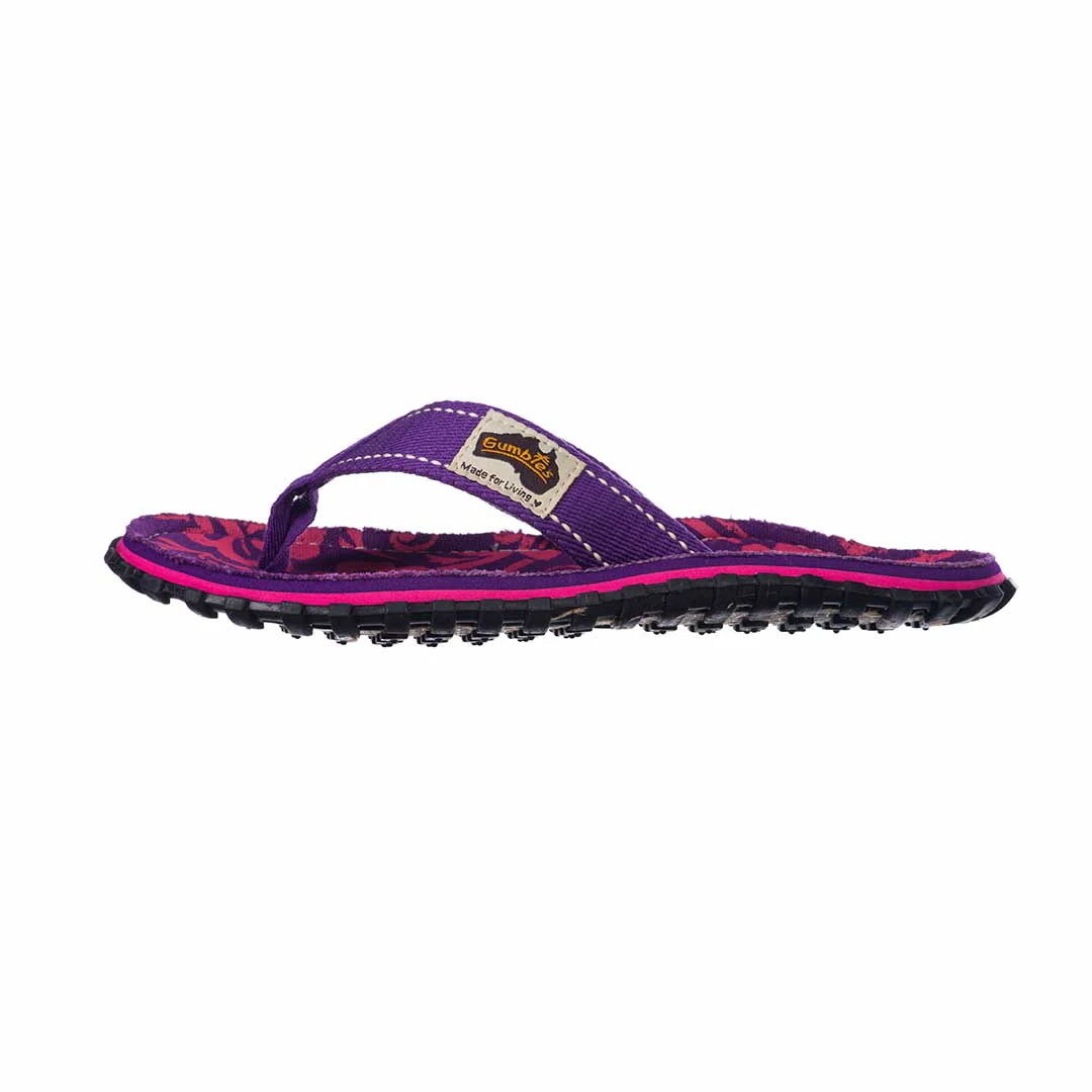 Islander Flip-Flops - Children's - Purple Hibiscus - Image 3