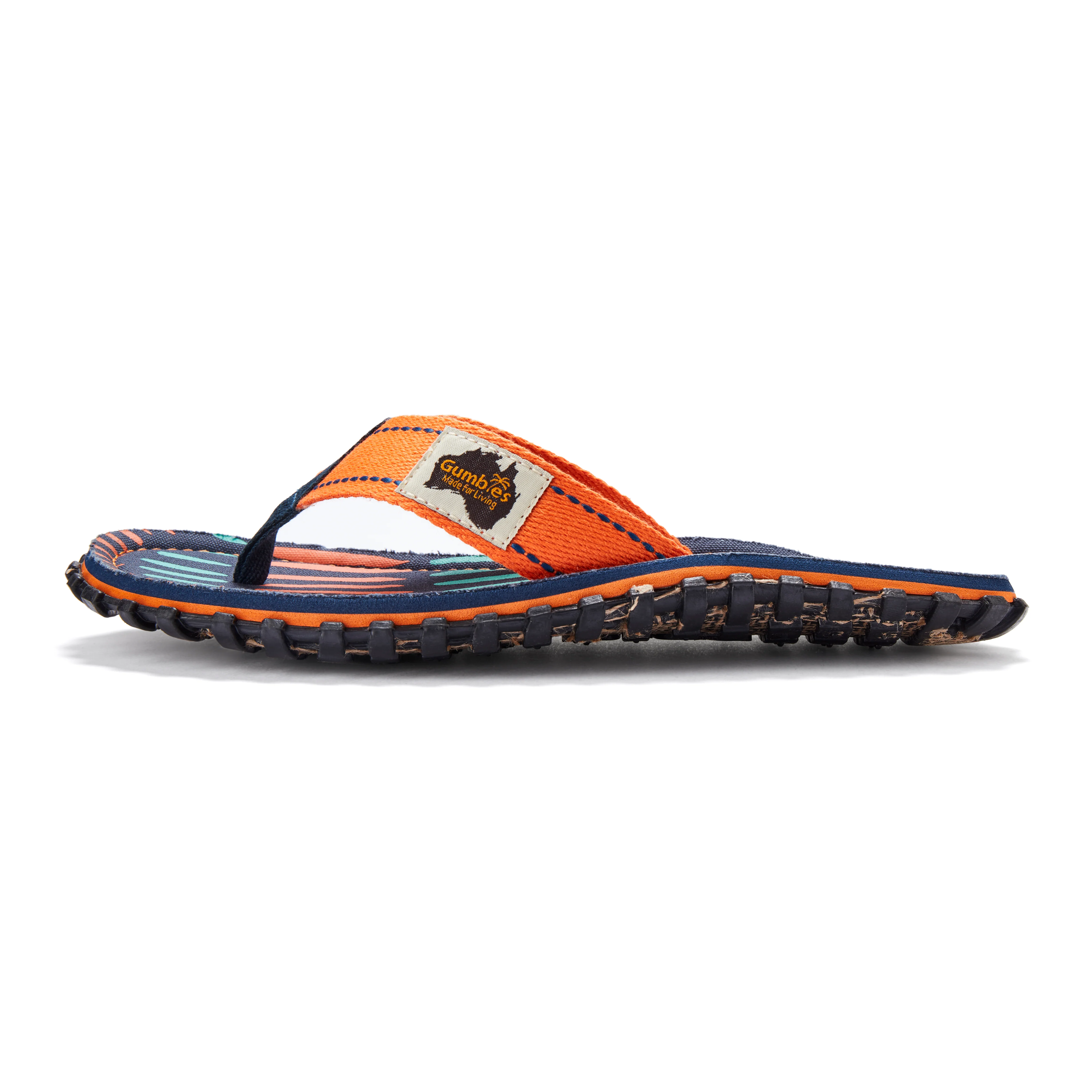Islander Flip-Flops - Men's - Tangerine Burst - Image 6