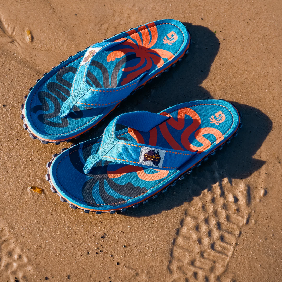 Islander Flip-Flops - Women's - Blue Palmetto - Image 3