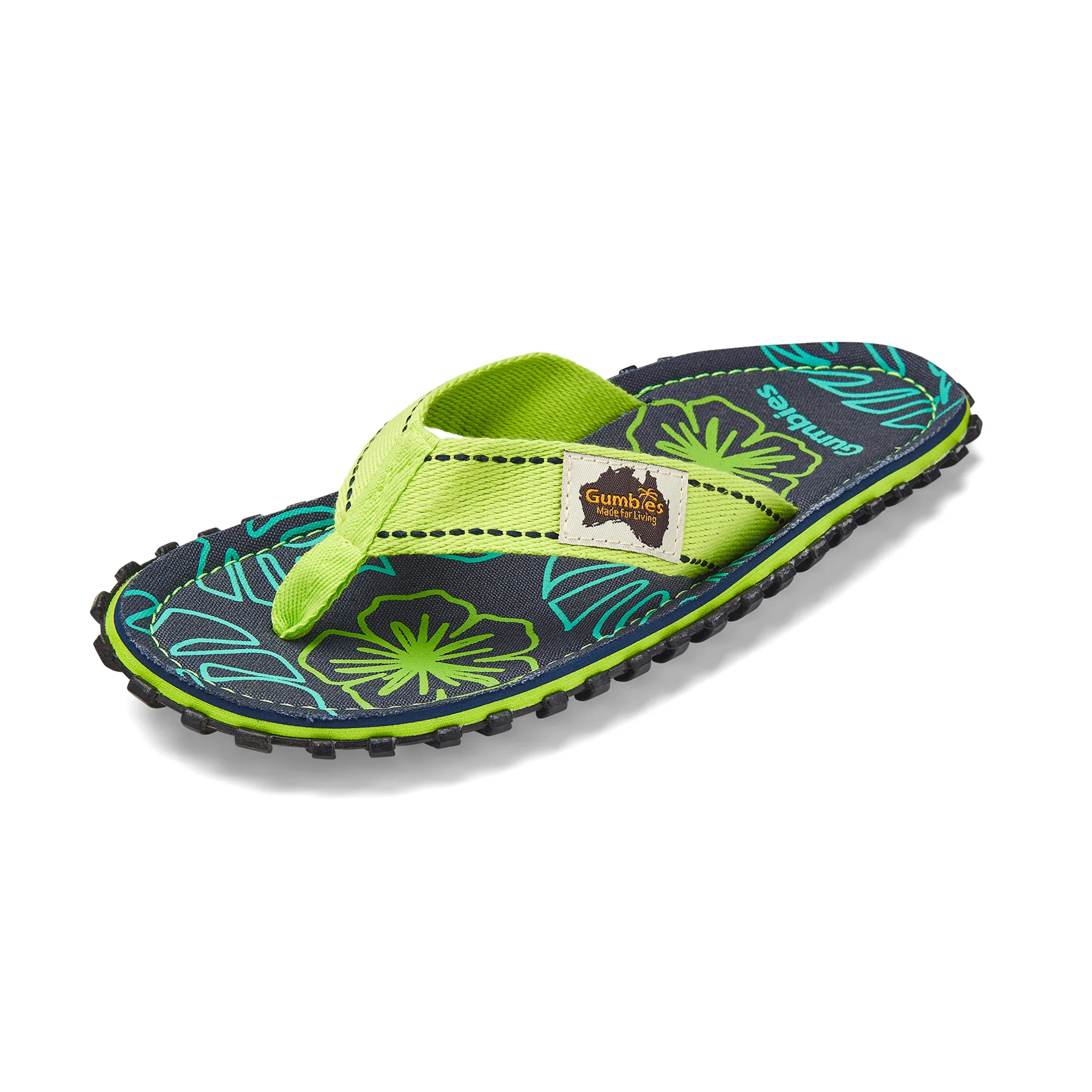 Islander Flip-Flops - Women's - Lime Hibiscus - Image 6