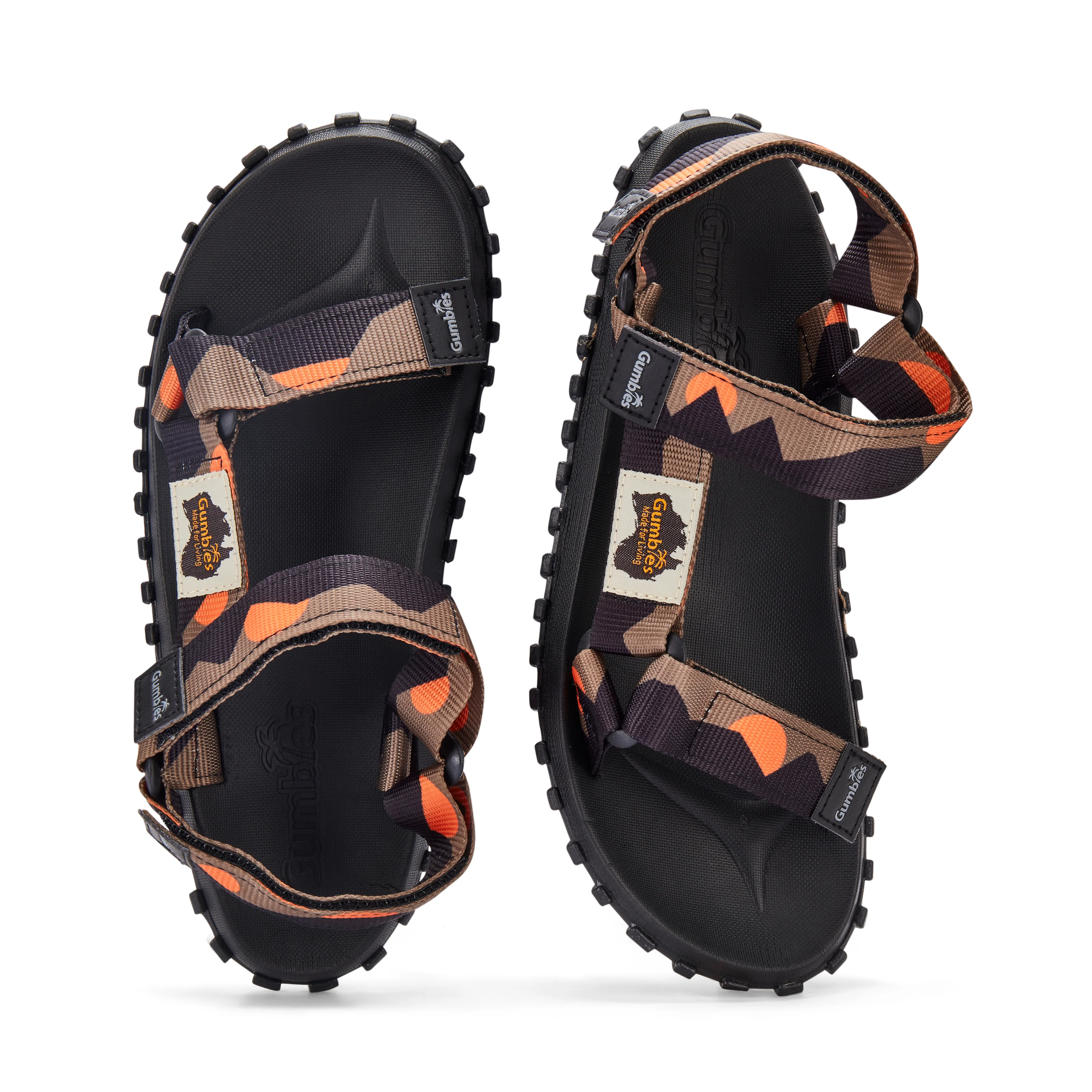 Scrambler Sandals - Men's - Khaki & Orange - Image 8